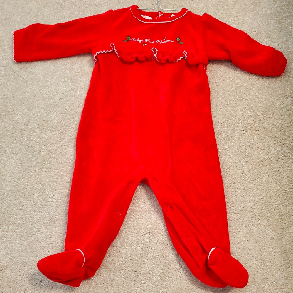 Babys First Christmas onesie